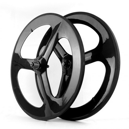 700C 23mm幅 3スポーク クリンチャー/チューブラーホイール